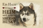 Preview: Metallschild Sibirischer Husky